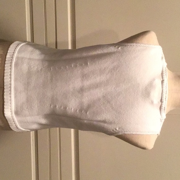 BLUE WILLI’S WHITE 100% HEAVYISH COTTON KNIT TOP - Picture 2 of 3